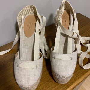 New Coach Wedge Sandal SZ 7